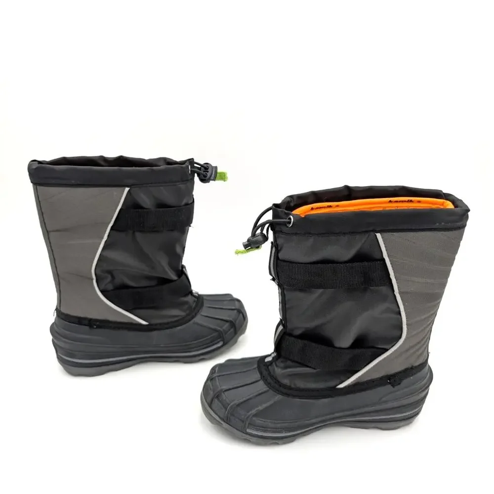 Kamik Glacial 4 Waterproof Winter Boots Little/Big Kids Black Size US2 EU34